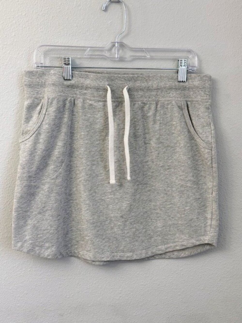 Gap Gray Drawstring Sweatshirt Mini Skirt Size M - Picture 2 of 11